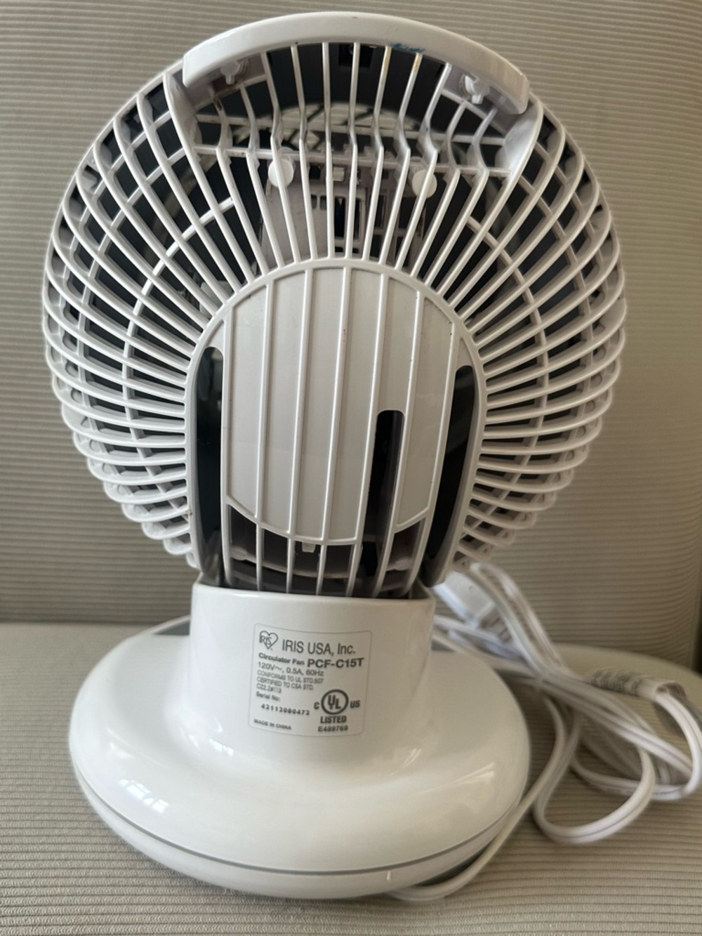 IRIS USA WOOZOO Oscillating Globe Fan (white) - Picture 6 of 14